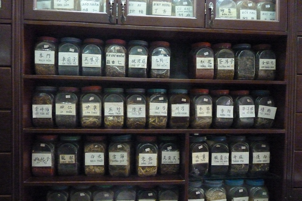 Image showing jars for traditional medicines from Asia.