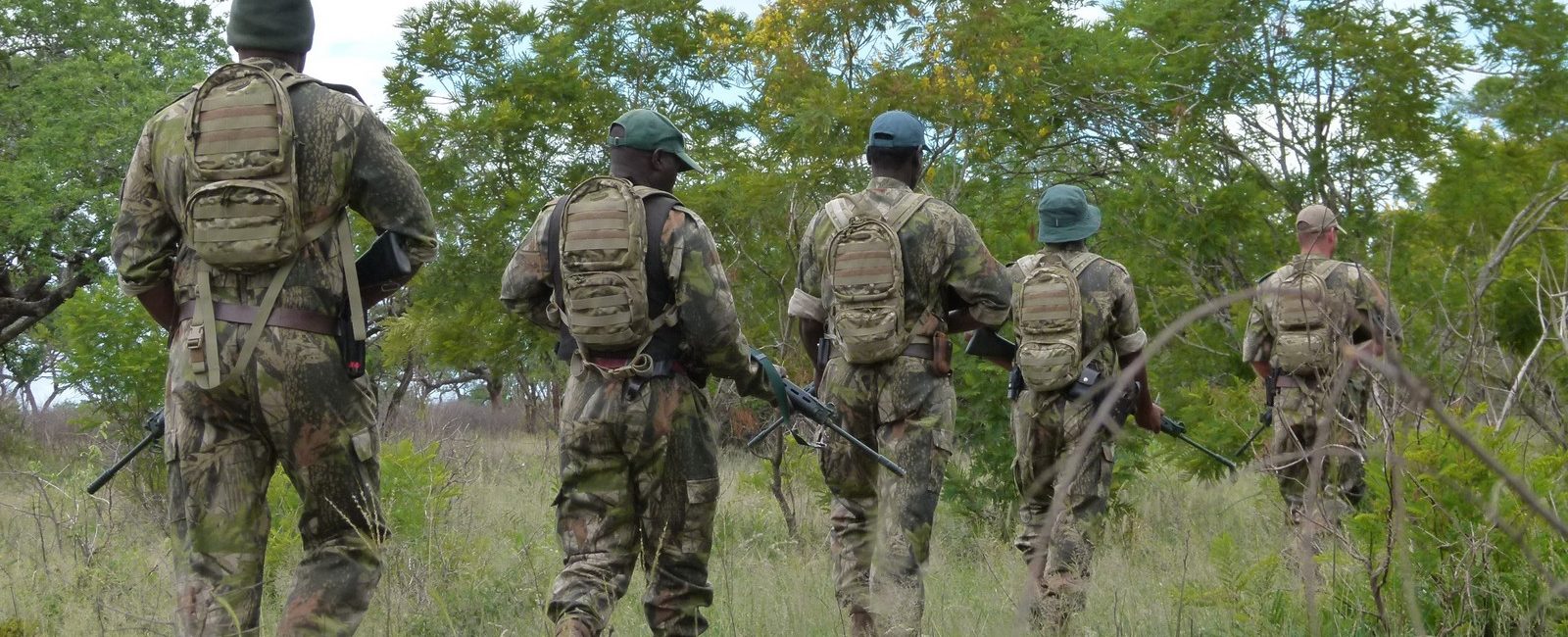 Image of rangers on patrol in uMkhuze Game Reserve in South Africa
