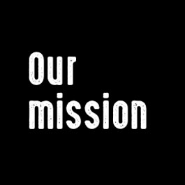 Graphic: Our Mission, About Us.