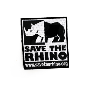 Embroidered Save the Rhino logo badge