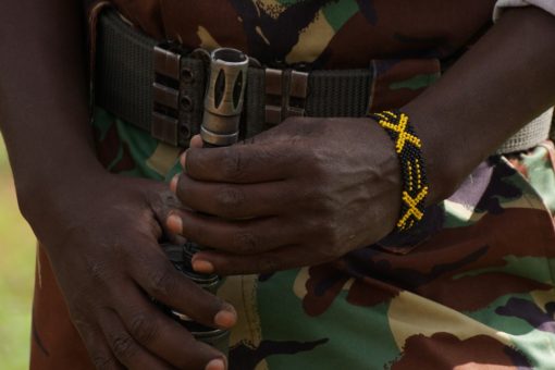 Image of an armed ranger in Kenya