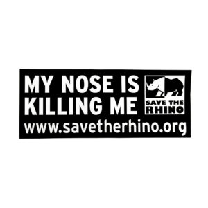'My Nose is Killing Me' car sticker