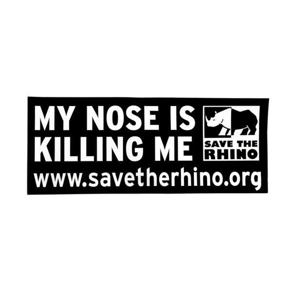'My Nose is Killing Me' car sticker