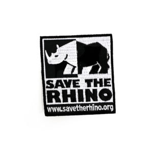 Embroidered Save the Rhino logo badge