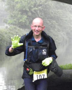 Image of Kenneth all smiles during the run