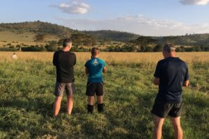 Image of runners checking out the scenery on the For Rangers Ultra