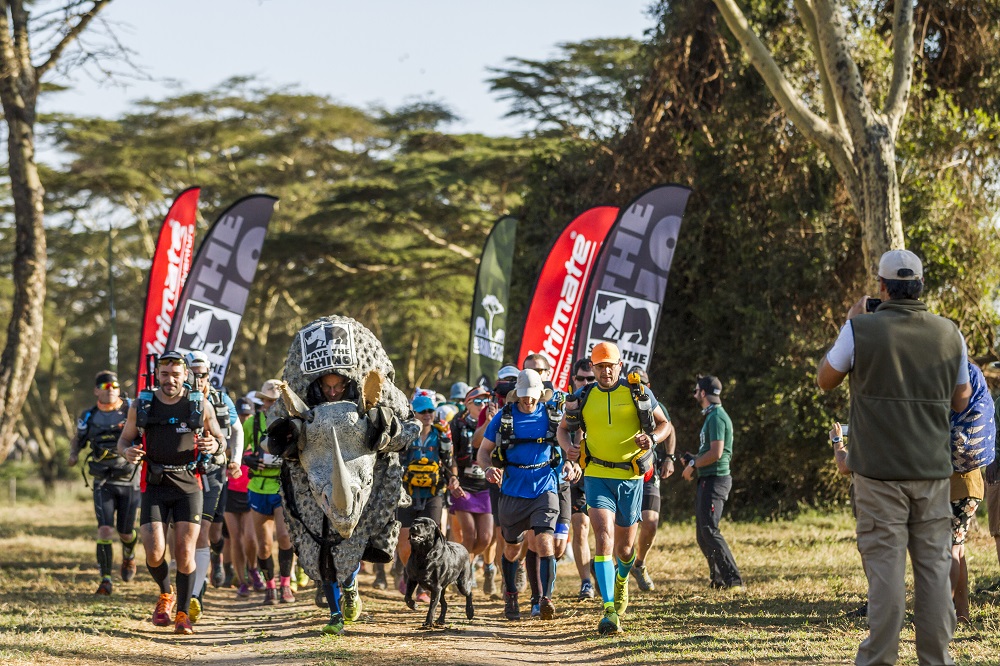 Start line ForRangers Ultra 2018 in Lewa, Kenya