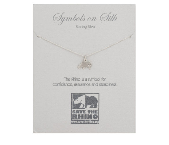Rhino Necklace on Sterling Silver Chain