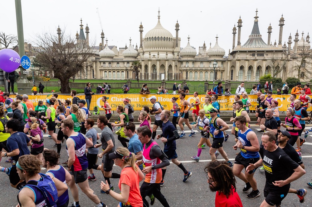 Runners at the Brighton Marathon