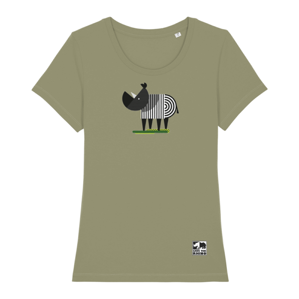 A photograph of the Green Women's Rhaxma T-shirt