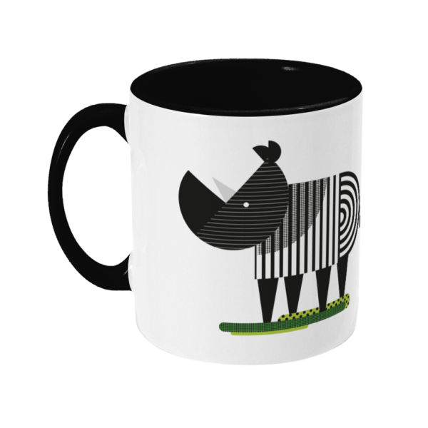 Savannah Rhino mug black