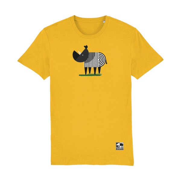 A photograph of the Yellow Men's Rhaxma T-shirt