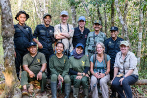 Team photo at the Sumatran Rhino Sanctuary