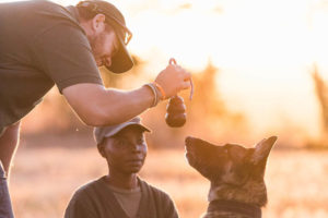 Canine unit training, Zambia.