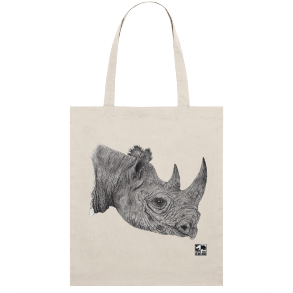 An image of the Black rhino light tote bag.