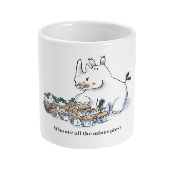 Central view of the Mince Pies Mug