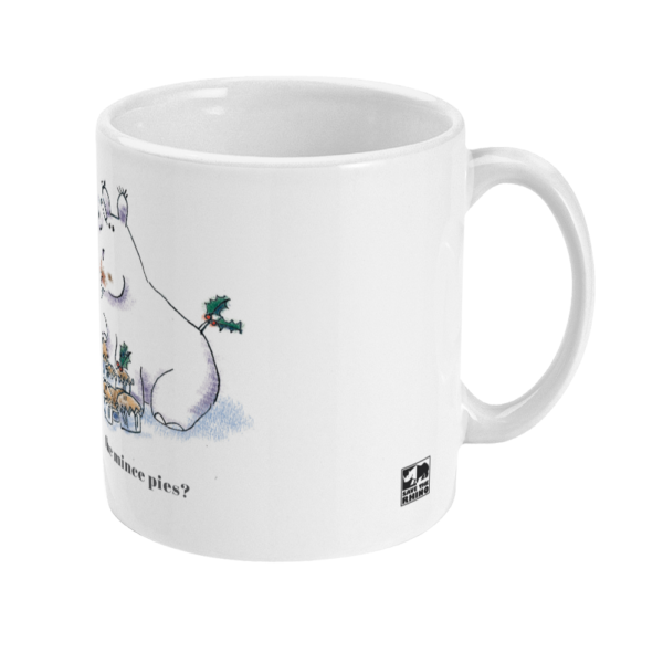Right side view of the Mince Pies Mug