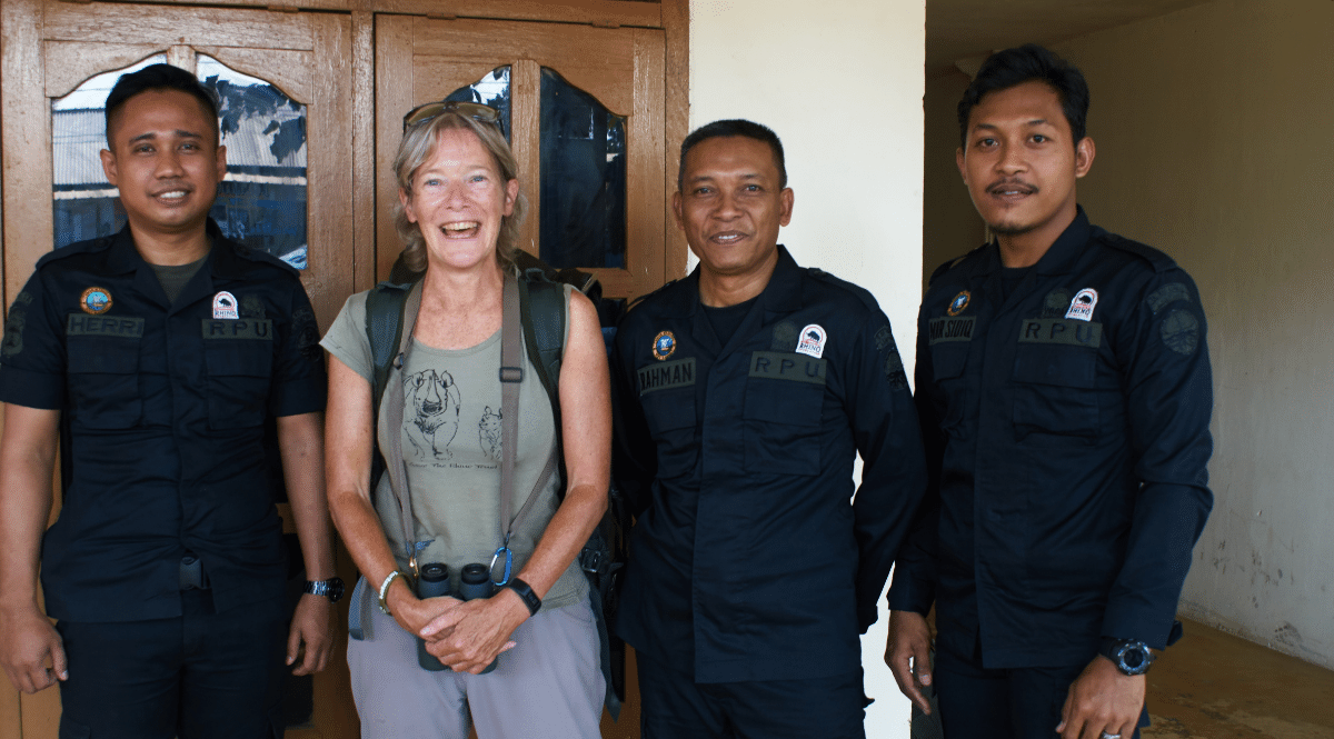 Cathy Dean and three Rhino Protection Unit Officers