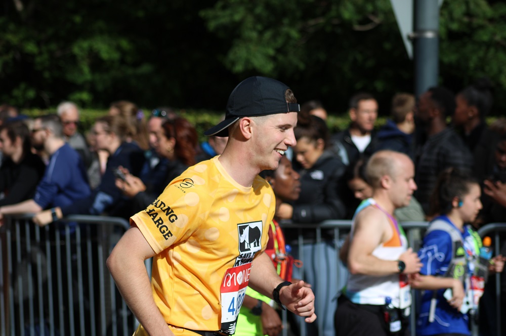 Image of Callum running the 2022 London Marathon