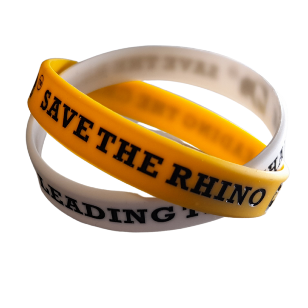 Save the Rhino Branded Silicone Wristbands