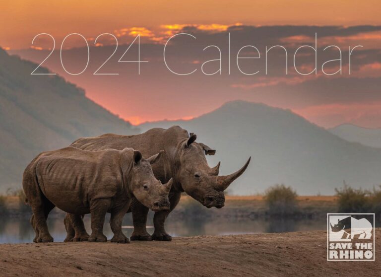 2024 Rhino Calendar Save The Rhino
