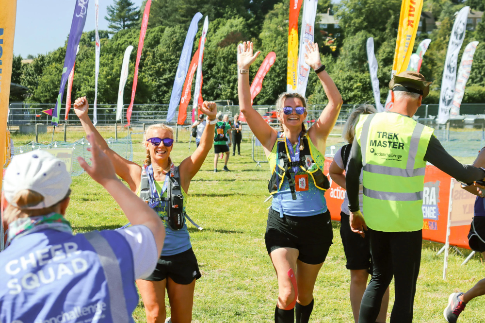 Walkers at the finish of the Chiltern 50 Ultra Challenge