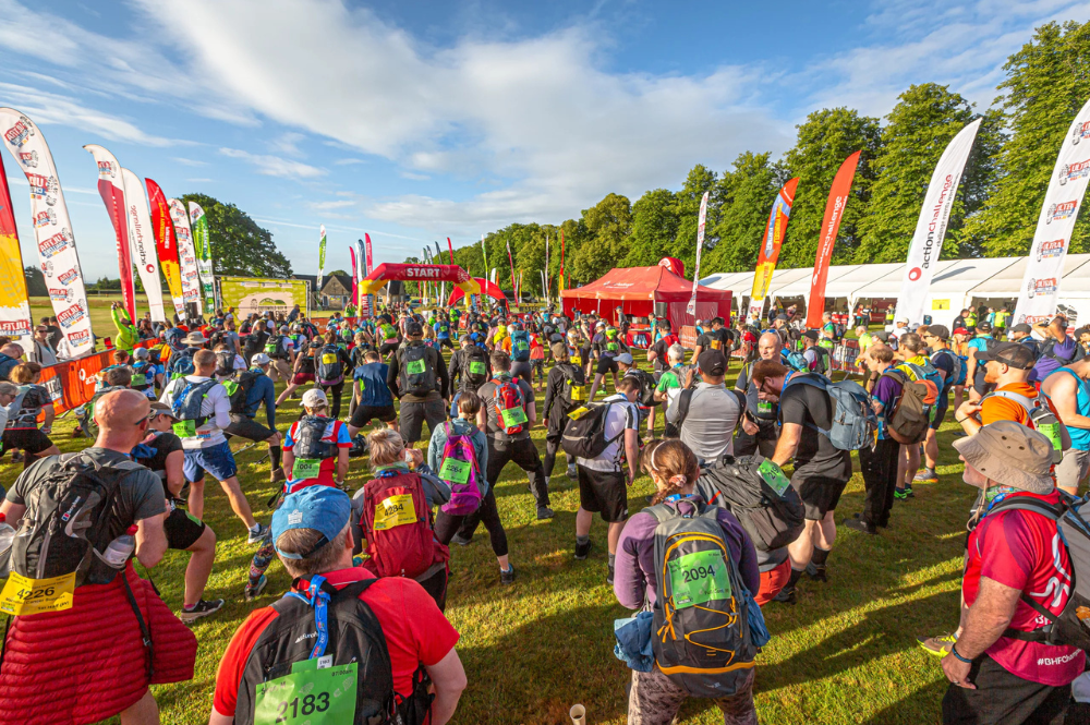 Participants at the start of the North Downs 50 Ultra Challenge