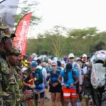 Rangers lining up at the start line of a race