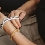 ForRangers Ultra runners wear the Save the Rhino wristband, waiting to pass it onto a chosen wildlife ranger