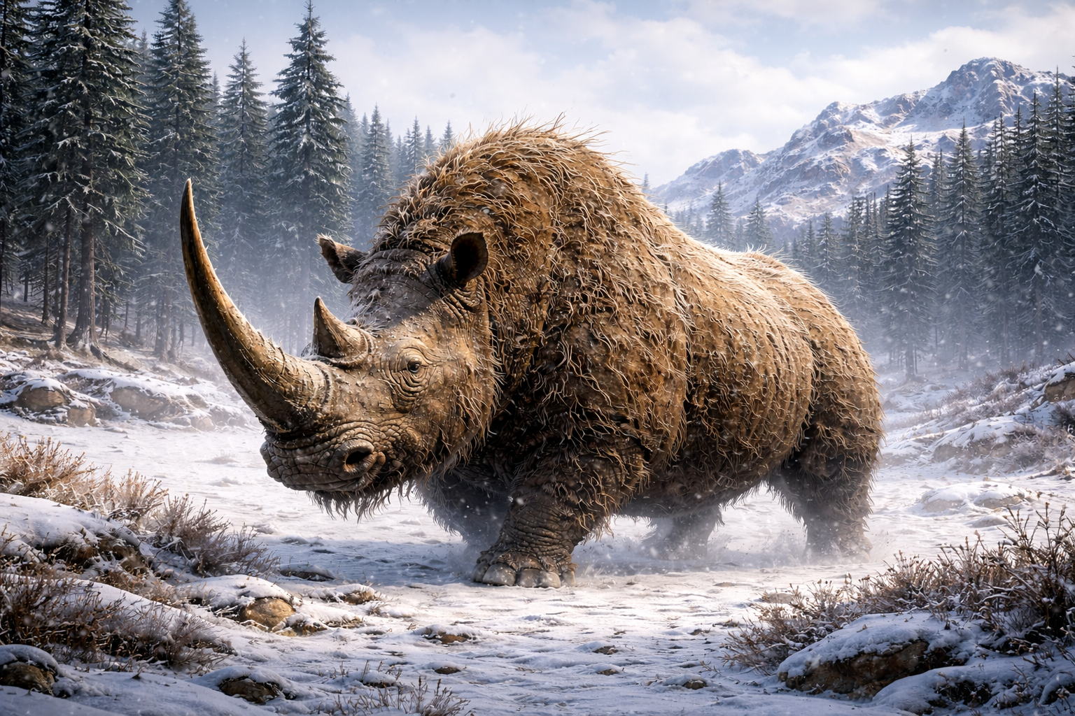 Woolly rhino interpretation