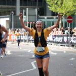 London Marathon runner mid-race