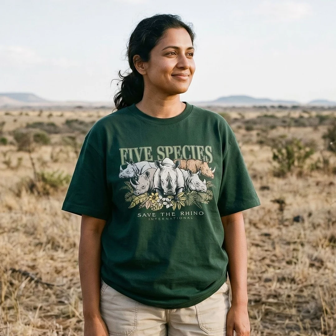 Women's Vintage Oversized Rhino T-Shirt