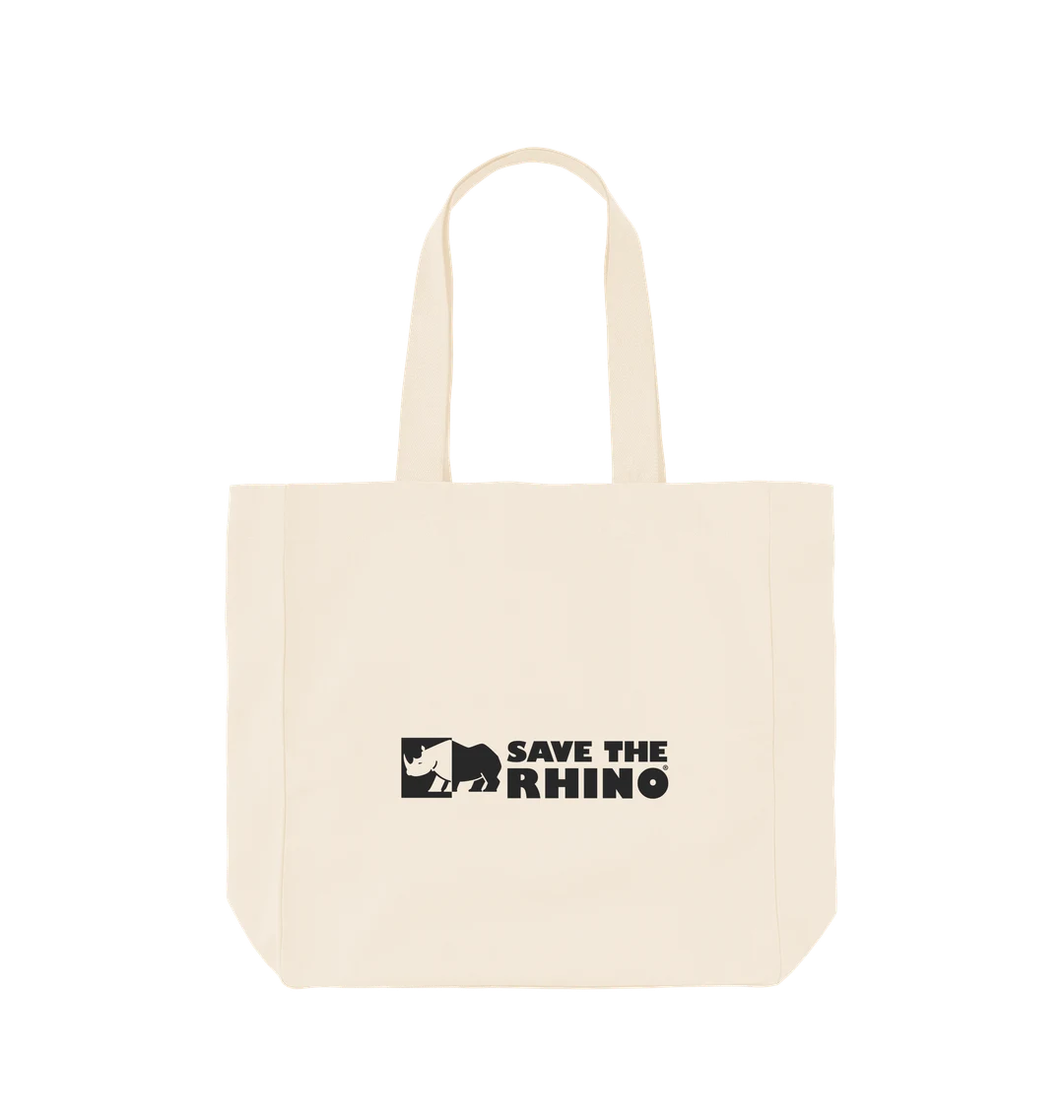 Save the Rhino Slogan Shopper Bag