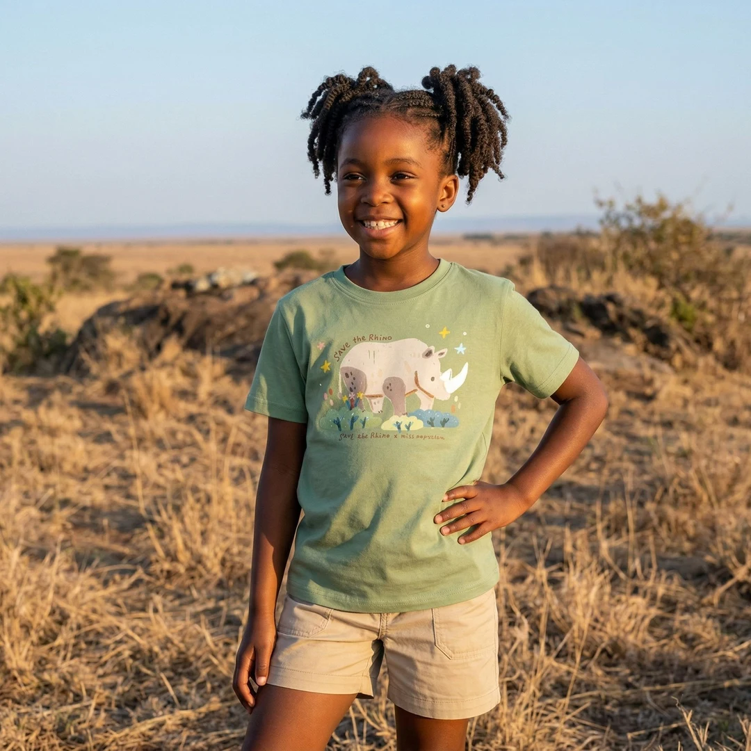 Kids' African Rhino T-shirt